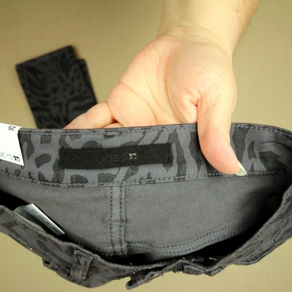 Joe's Jeans Icon Mid Rise Skinny Ankle Women's Size 25 Gray Animal Print NWT - Picture 8 of 12